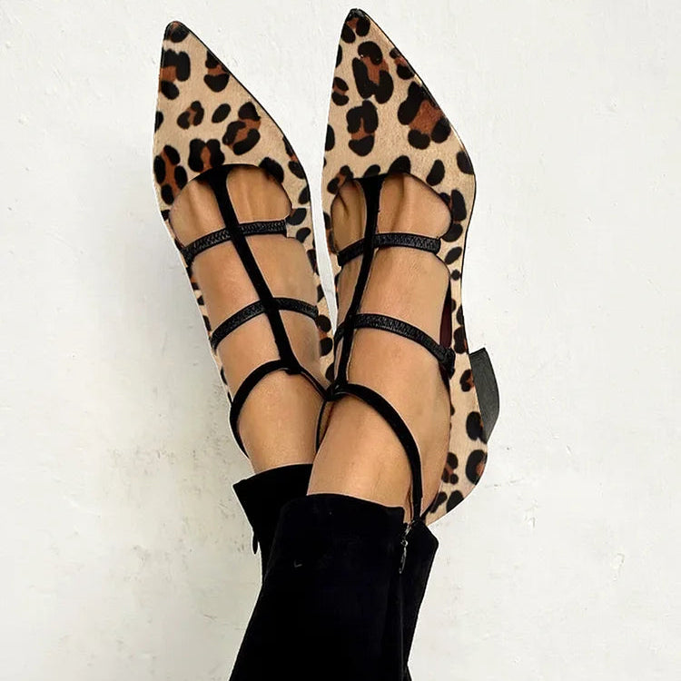 Bridget | Chaussures à talon avec bride léopard