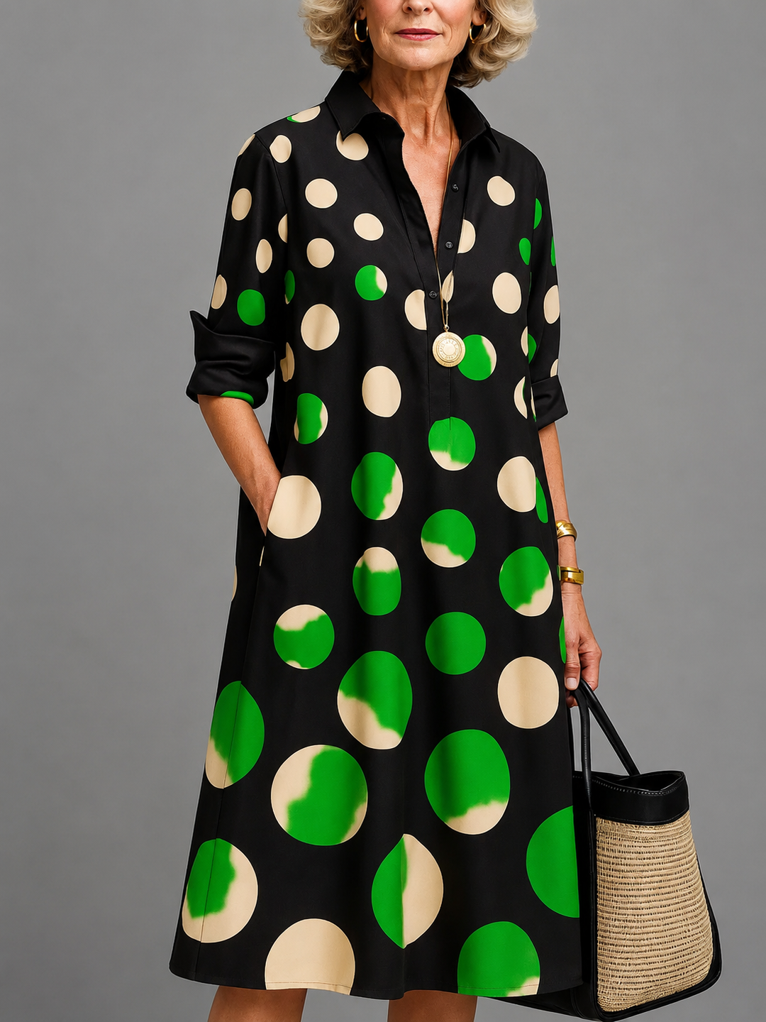 Loretta | Robe midi élégante