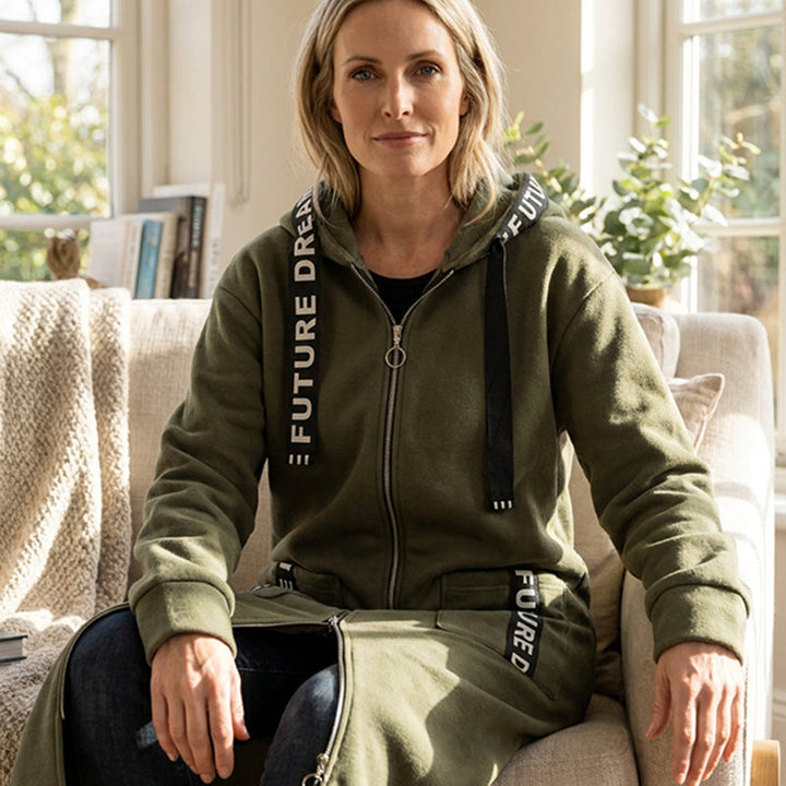 Louise™ | Gilet long à capuche
