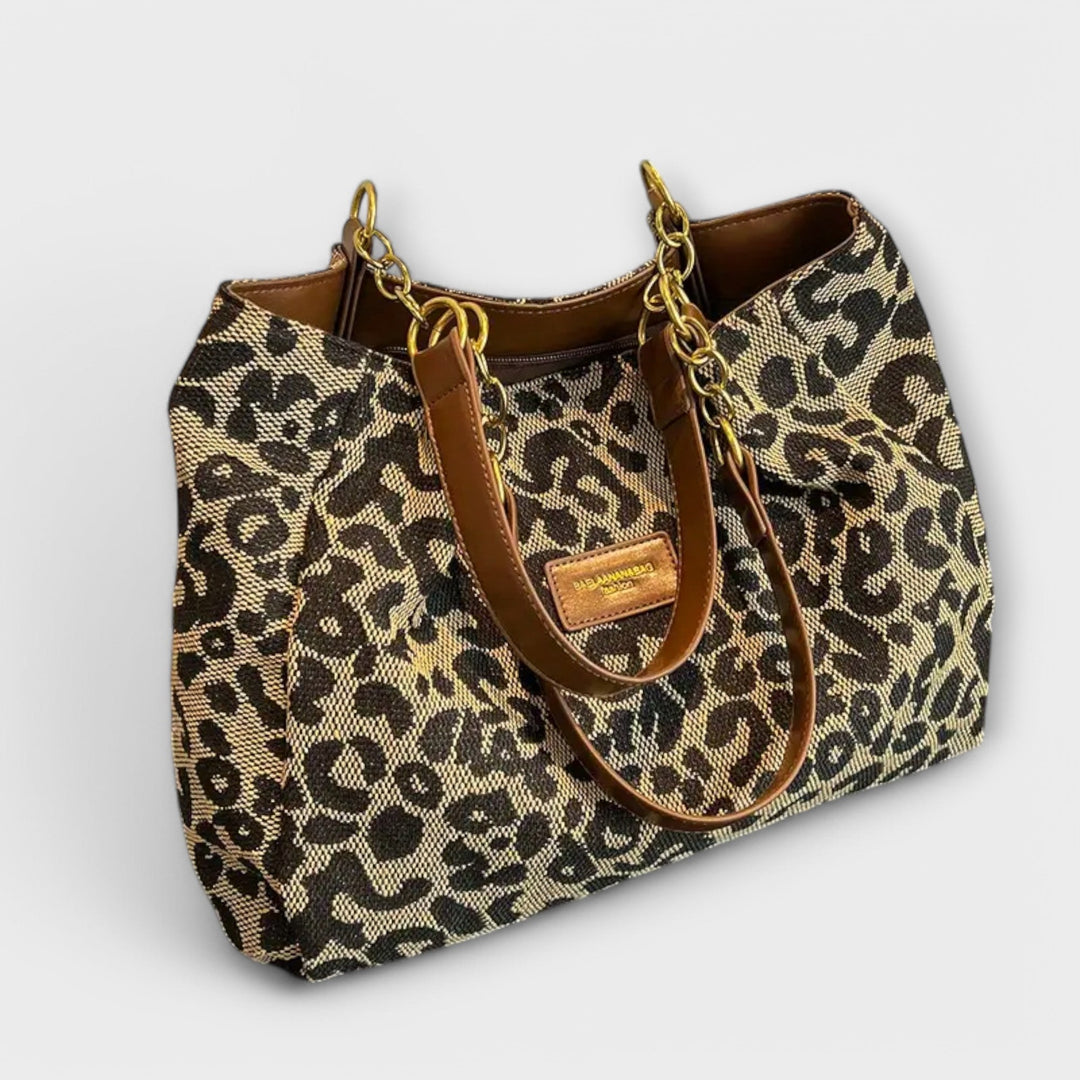 Jamie | Sac en toile léopard