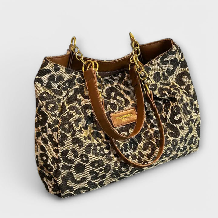 Jamie | Sac en toile léopard