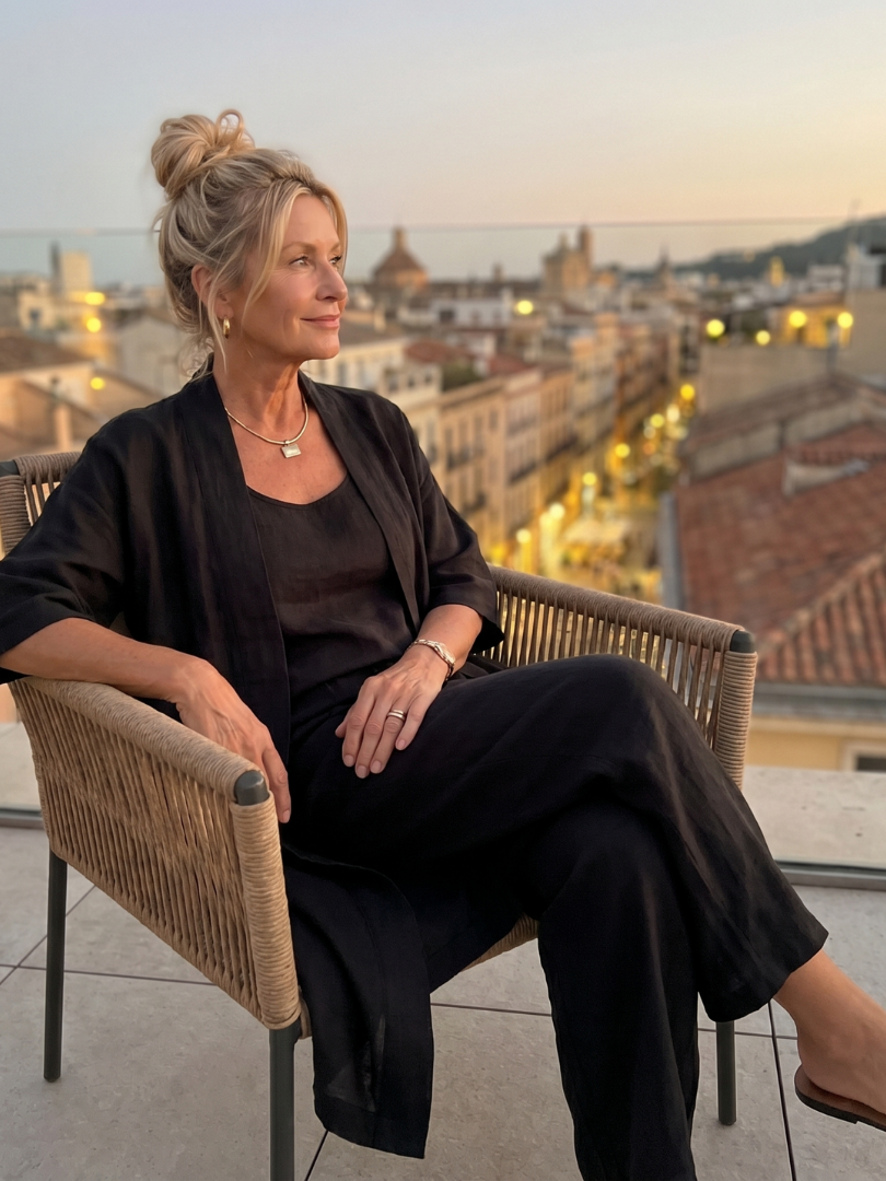 Yael | Ensemble Pantalon Top Détendu en Trois Pièces