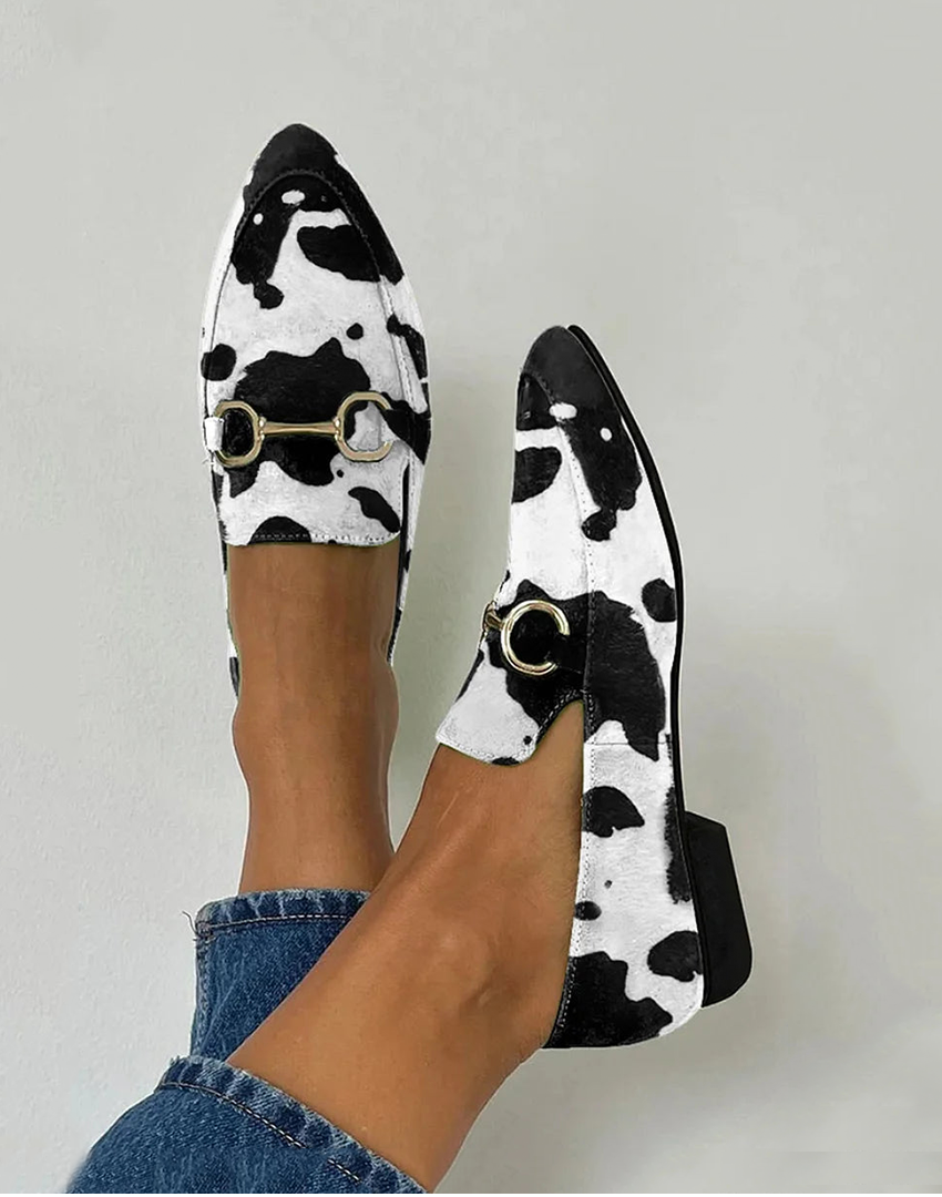 Diana | Mocassins imprimés avec détail boucle