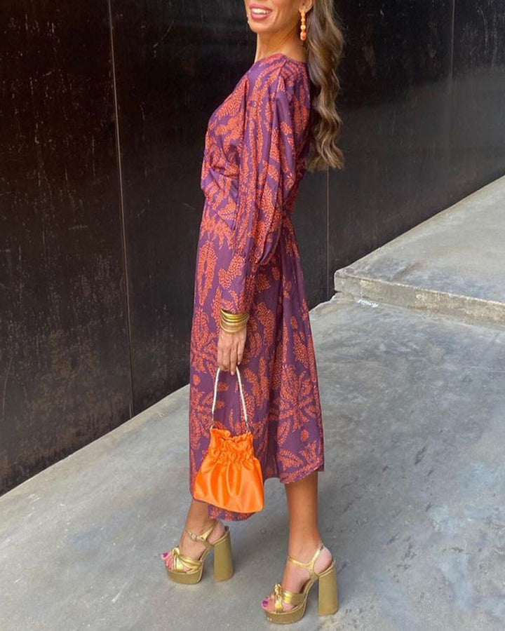Isadora™ | Robe midi imprimée