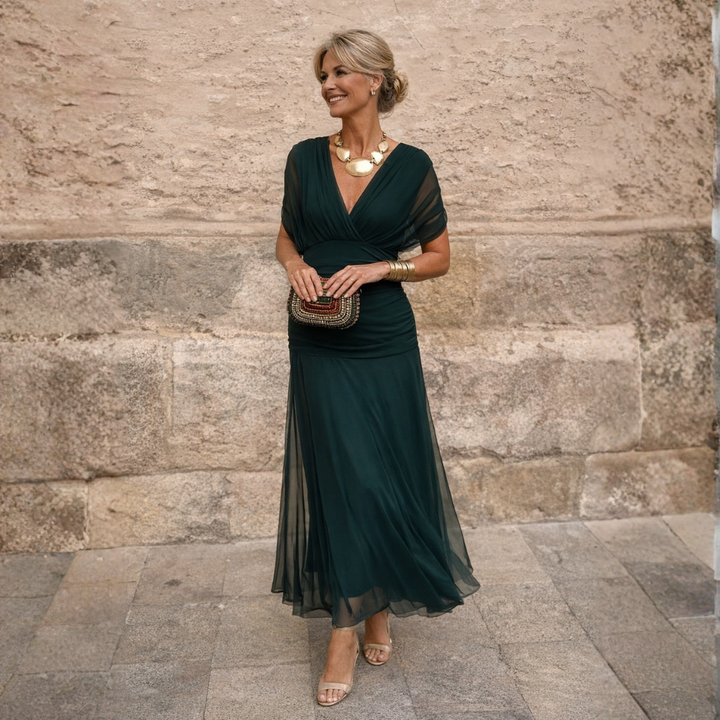 Mikaela | Robe maxi épaules dénudées
