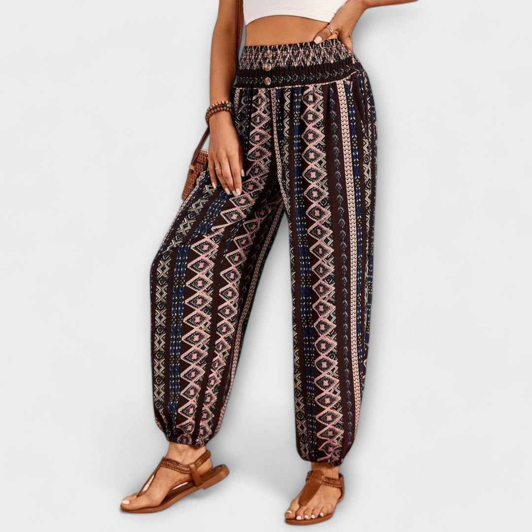 Jamie | Pantalons Graphiques Ethniques