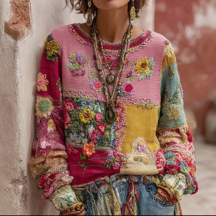 PATTY | PULL EN MAILLE BOHÈME