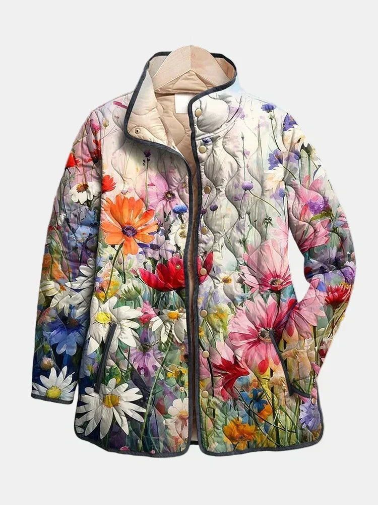 Manon™ | Veste matelassée fleurie