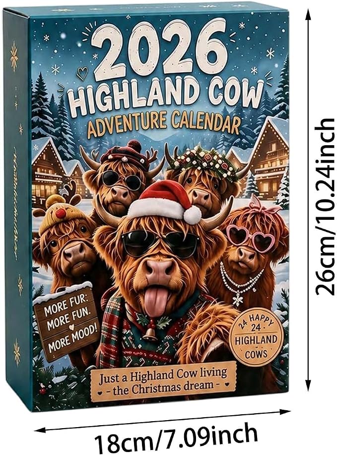 Highland Cow Advent Calendar
