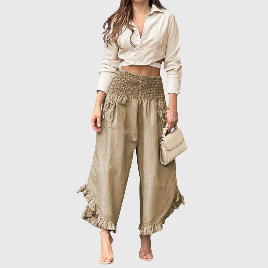 Jamie | Pantalons Décontractés avec Pliages à la Mode