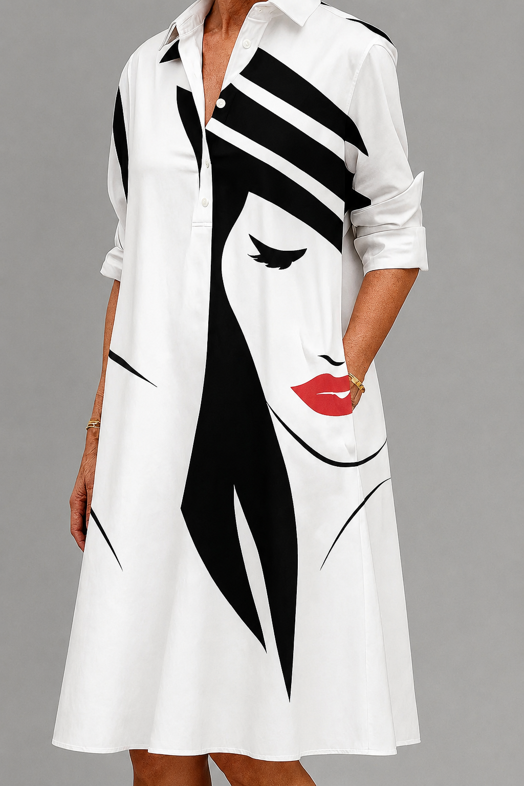 Yvette | Robe midi confortable