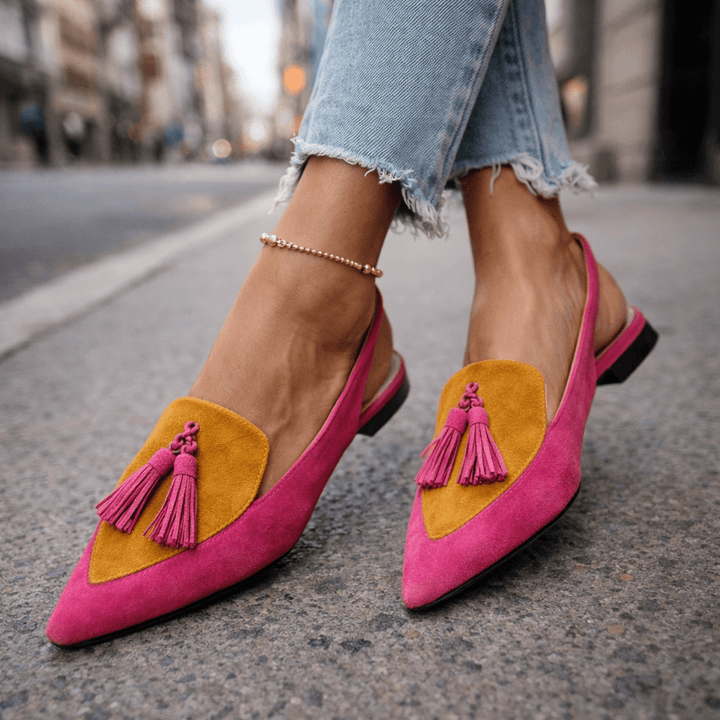 Eliza | Sandales à brides et pompons