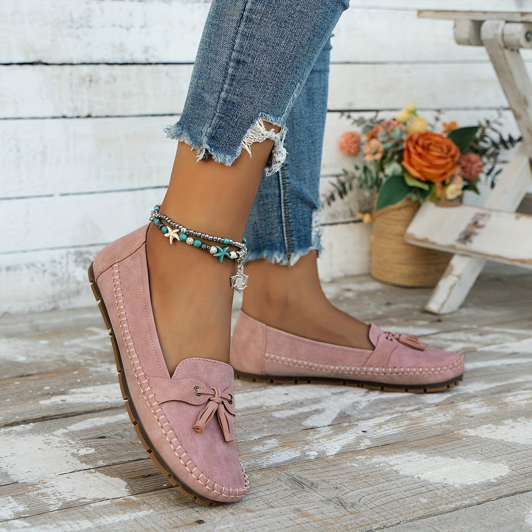 Nadine - Mocassins Classiques avec Détail de Frange