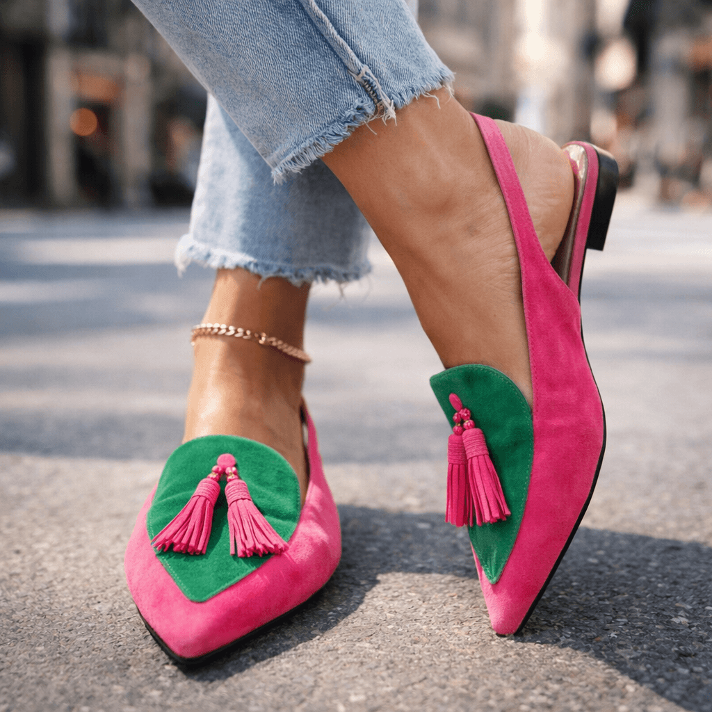 Eliza | Sandales à brides et pompons
