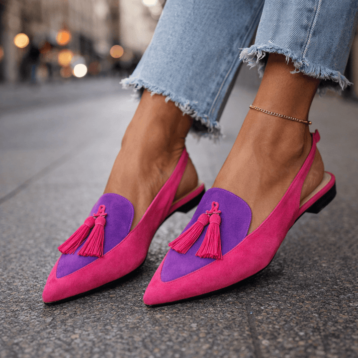 Eliza | Sandales à brides et pompons