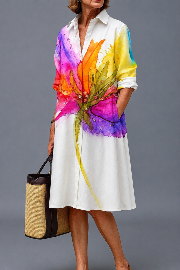 Lydia | Robe midi raffinée
