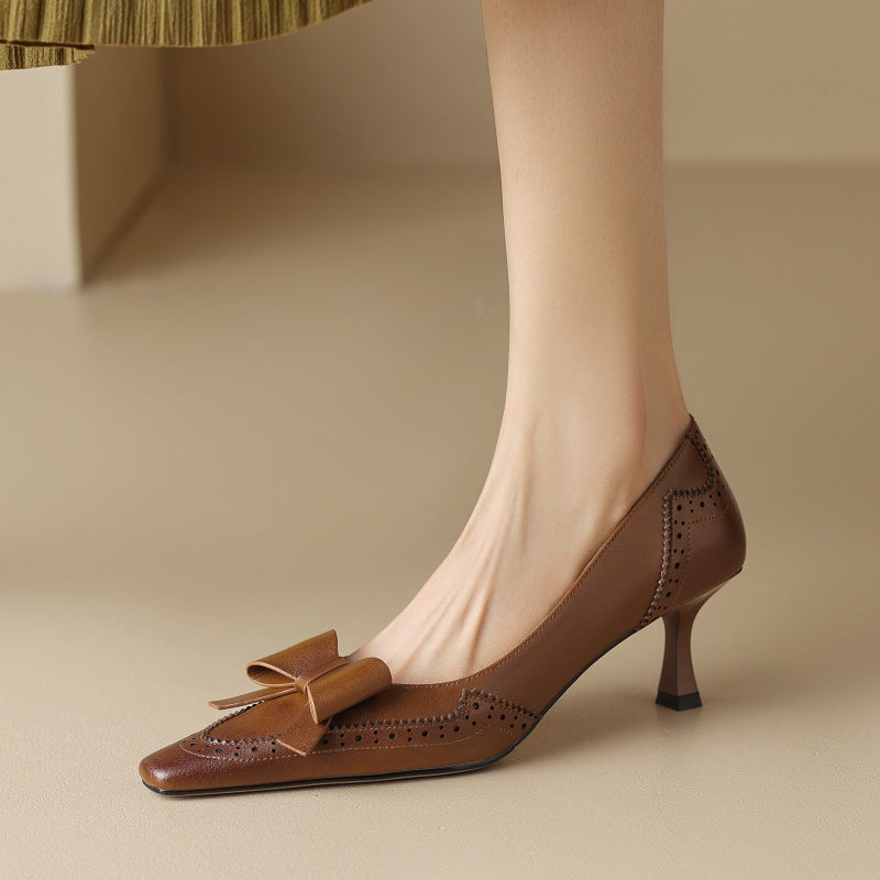 Célora Chaussures à Talons en Cuir