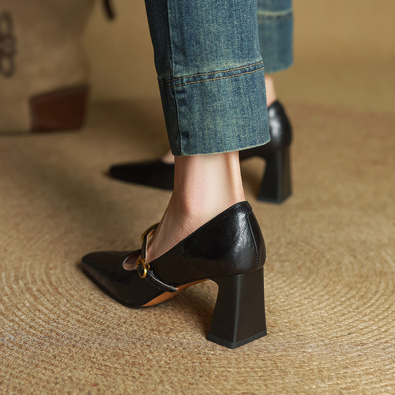 Pompes à Talons en Cuir Marleon