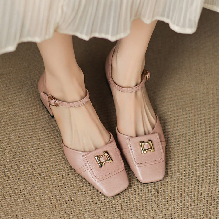 Elvane Boucle Cuir Mary-Janes