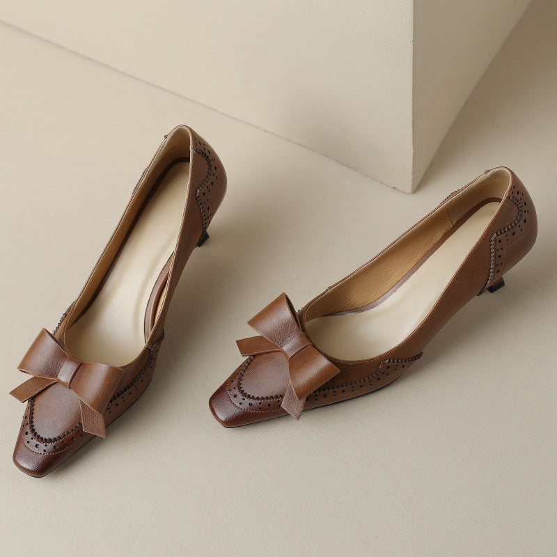 Célora Chaussures à Talons en Cuir