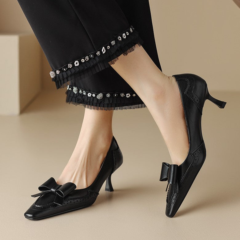 Célora Chaussures à Talons en Cuir
