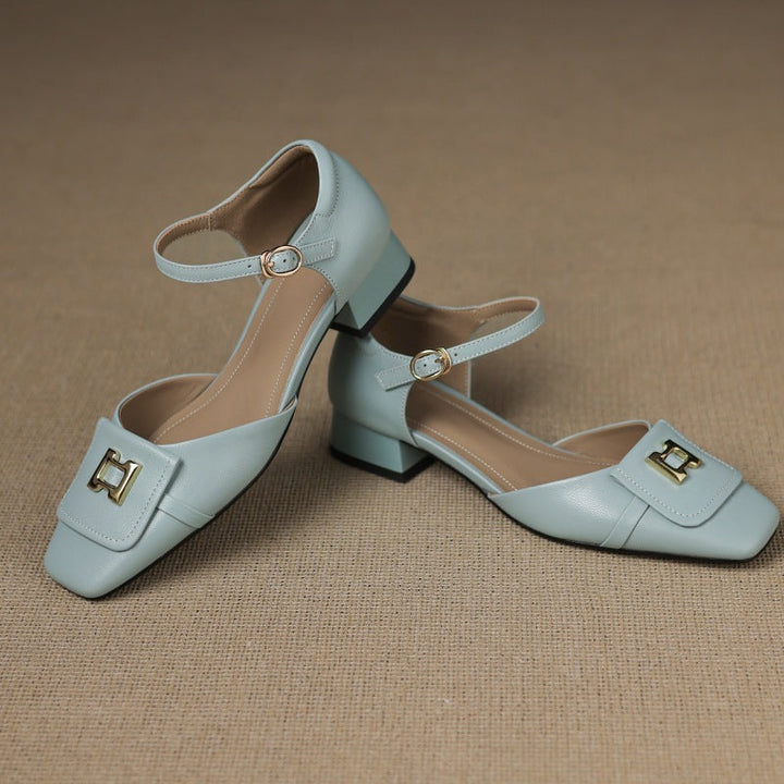 Elvane Boucle Cuir Mary-Janes