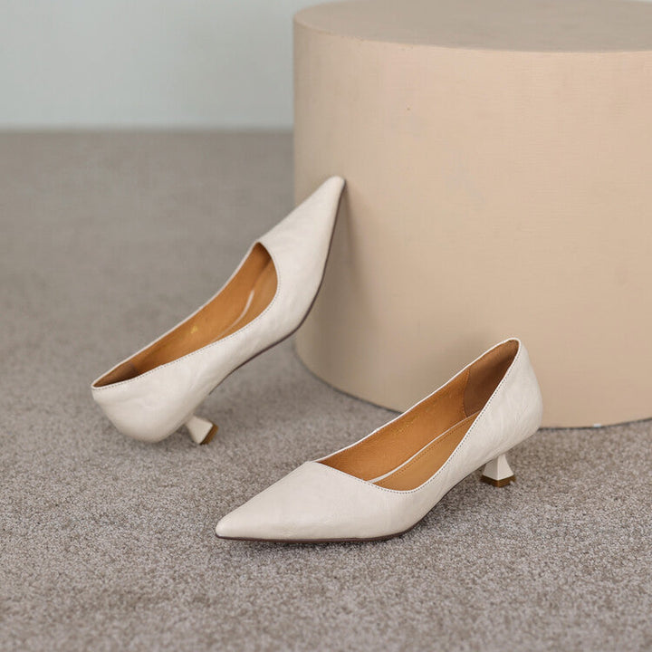 Verrine Cuir Escarpins Bas