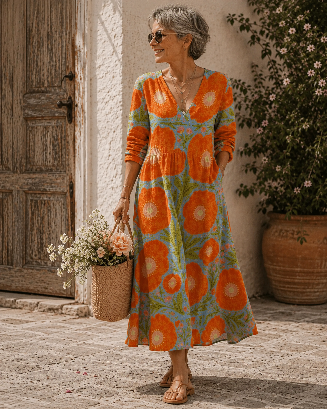 Alice | Robe longue Sunset Bloom