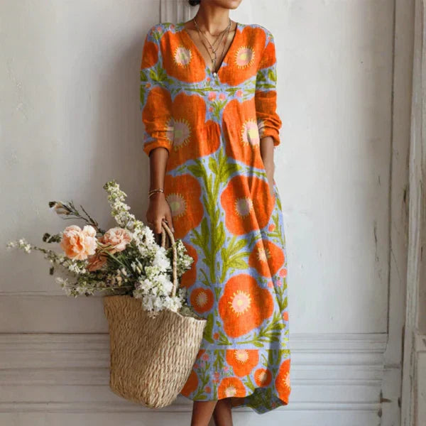 Alice | Robe longue Sunset Bloom