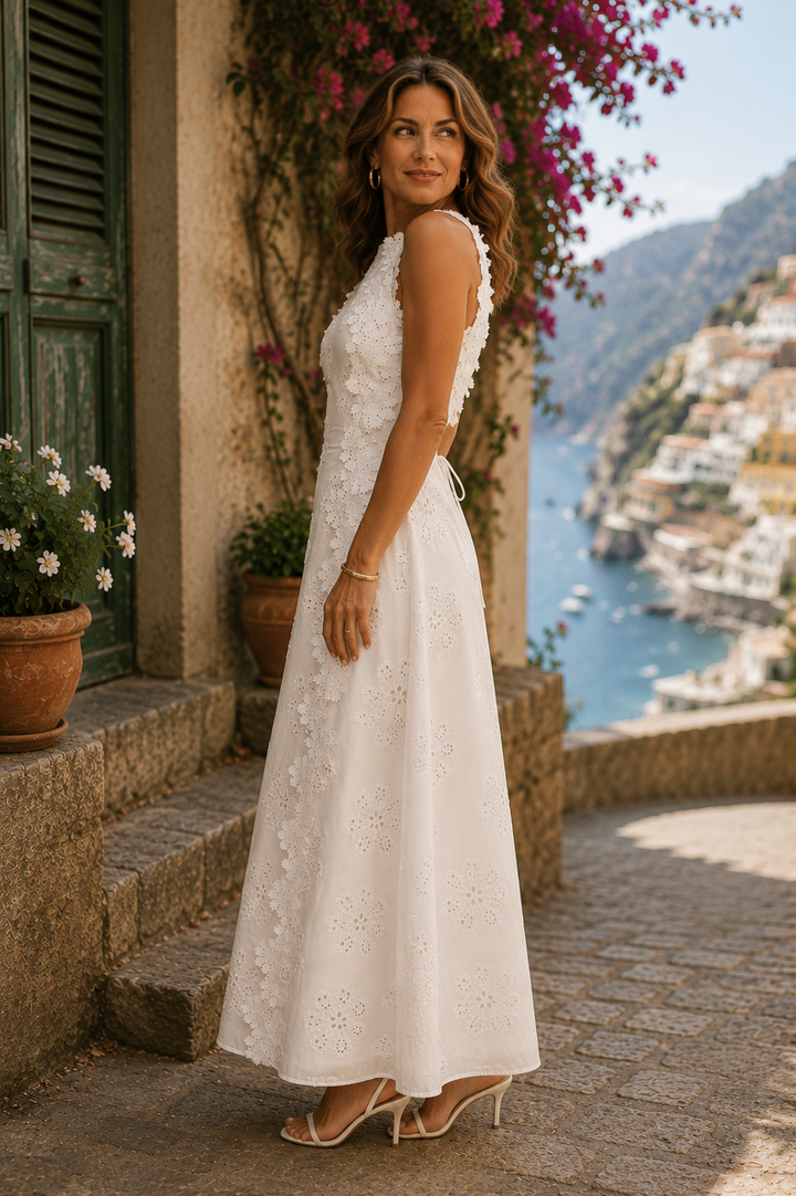 Della | Robe maxi brodée élégante