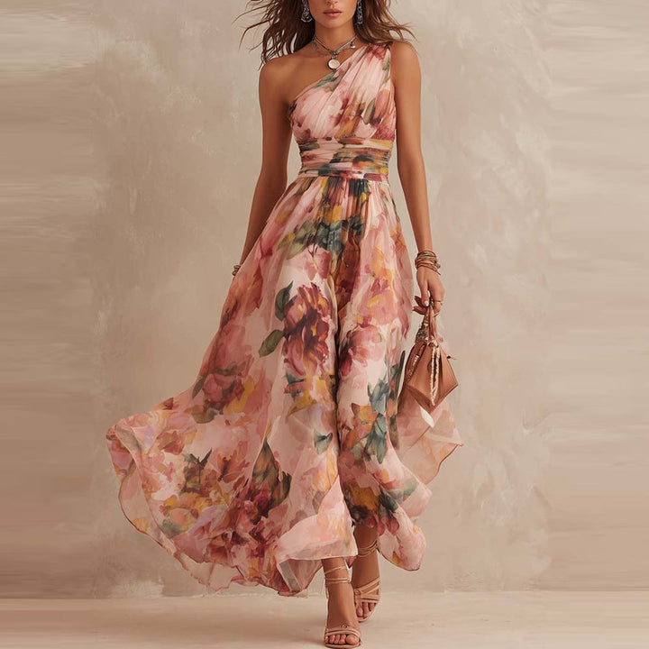 Aurora | Robe florale asymétrique