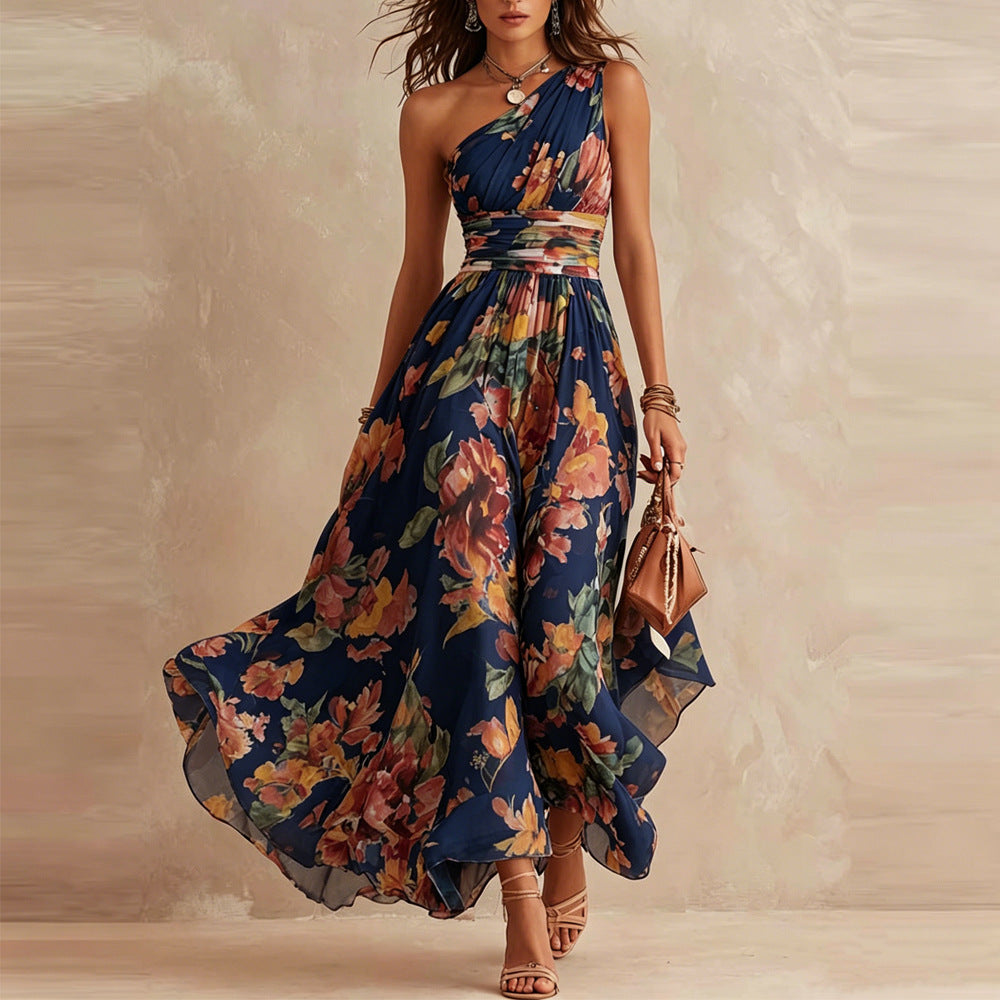Aurora | Robe florale asymétrique