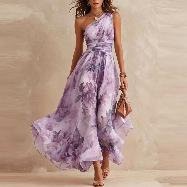 Aurora | Robe florale asymétrique