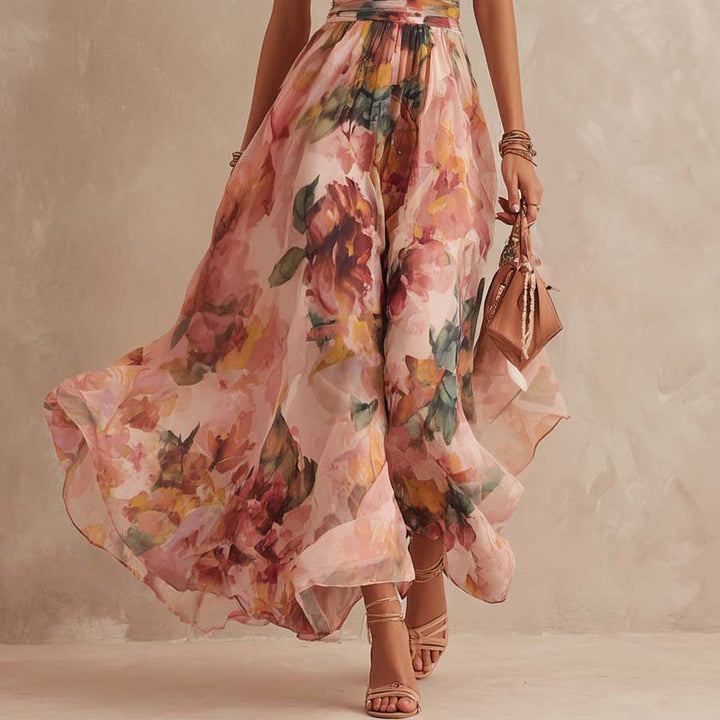 Aurora | Robe florale asymétrique