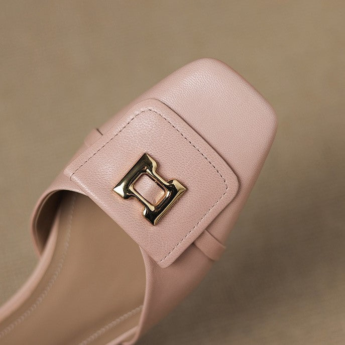 Elvane Boucle Cuir Mary-Janes