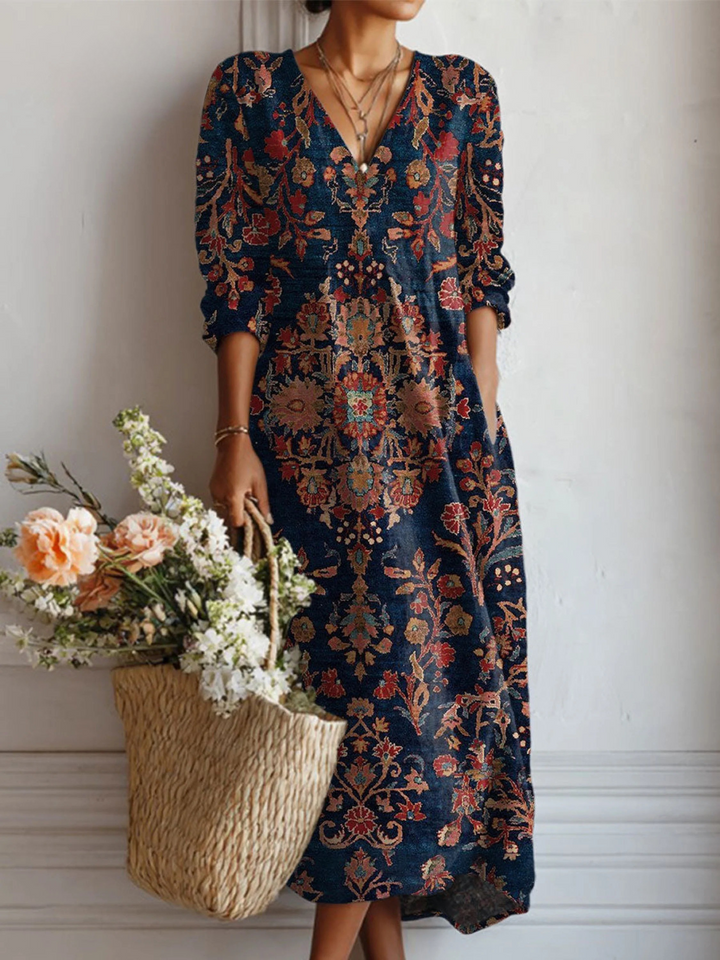 Édith | Robe longue vintage Midnight