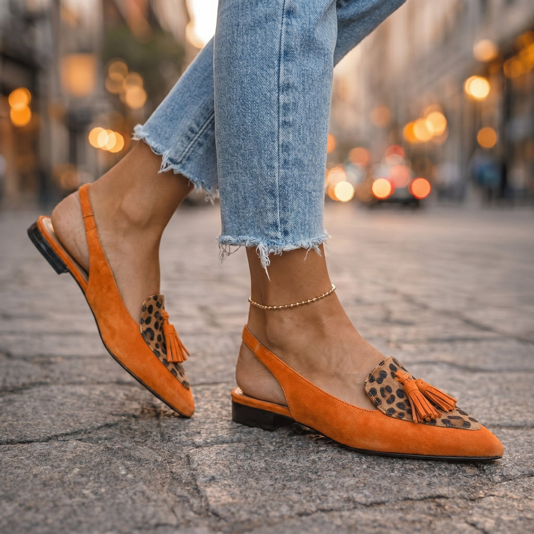 Eliza | Sandales à brides et pompons
