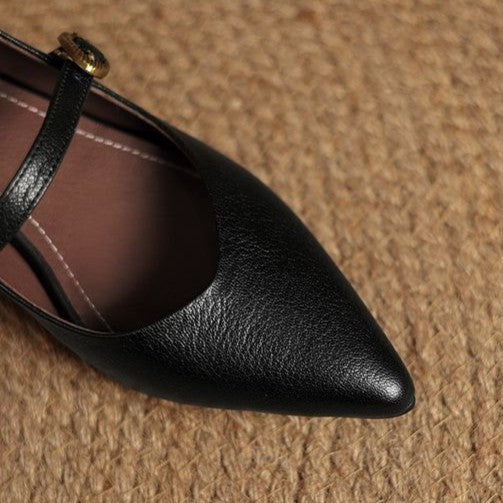 Talons Kitten en Cuir Eloria