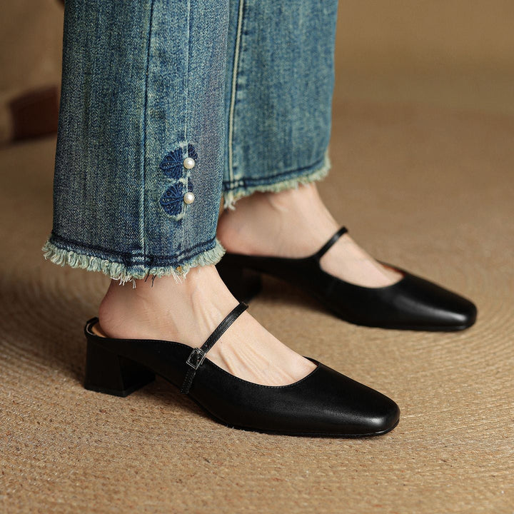 Mules en cuir Meyra
