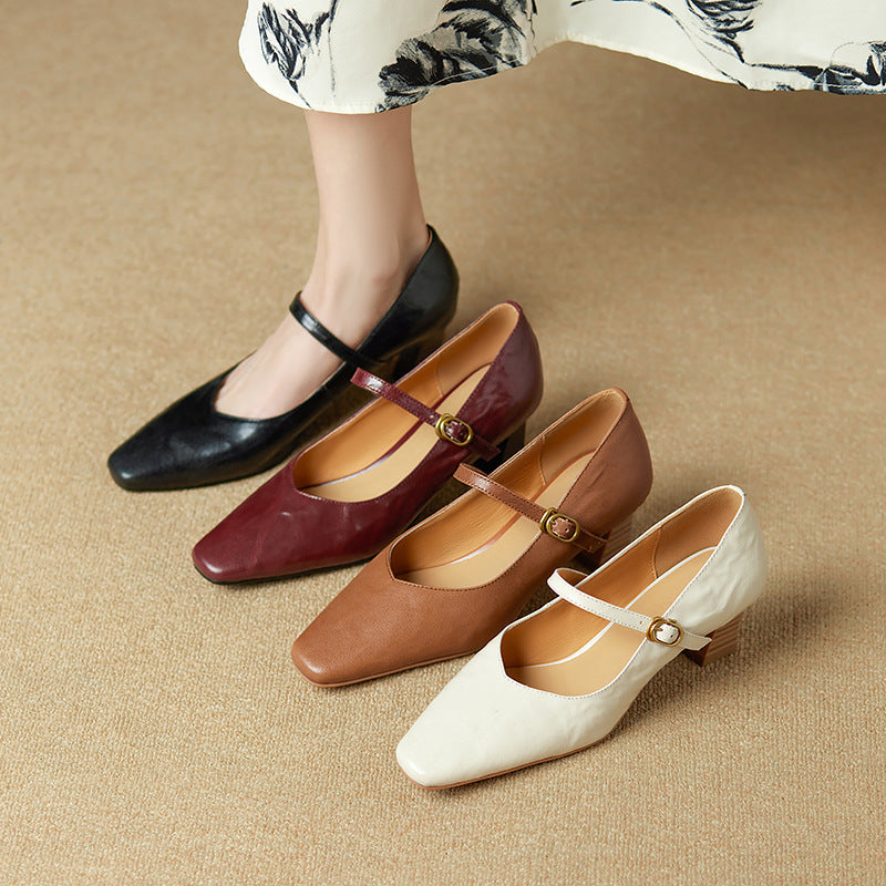 Orvane Mary Jane en cuir
