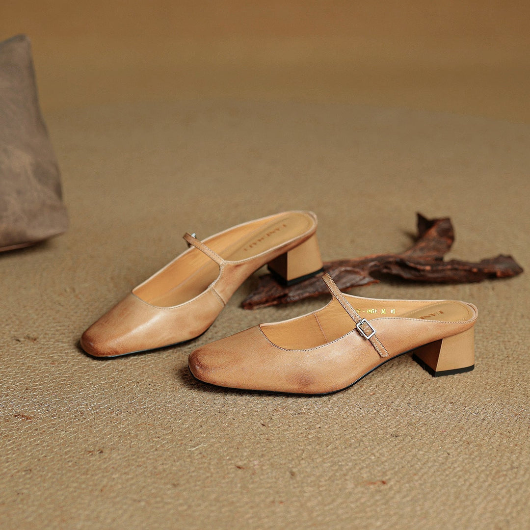 Mules en cuir Meyra