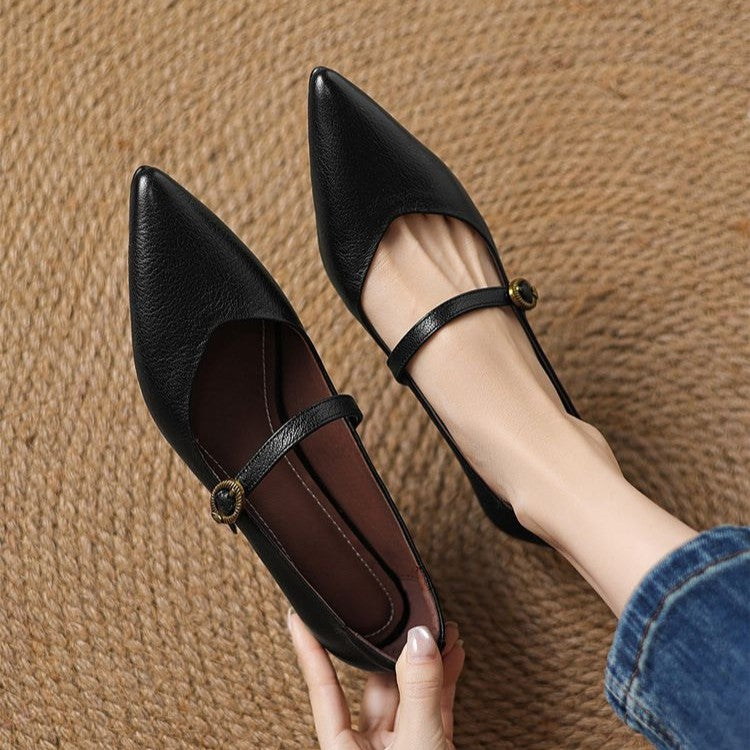 Talons Kitten en Cuir Eloria