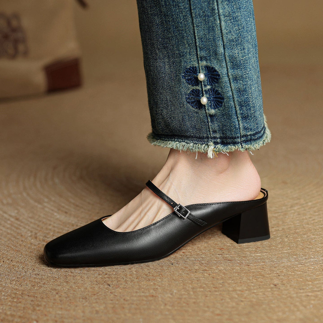 Mules en cuir Meyra