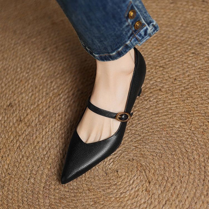 Talons Kitten en Cuir Eloria