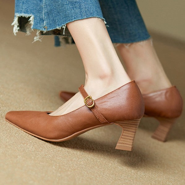Orvane Mary Jane en cuir