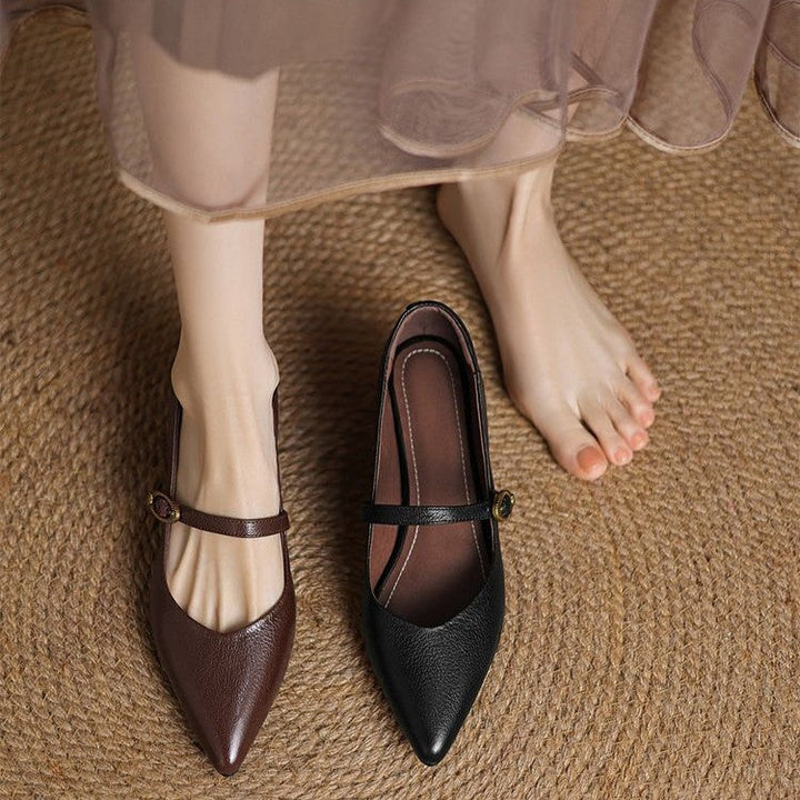 Talons Kitten en Cuir Eloria