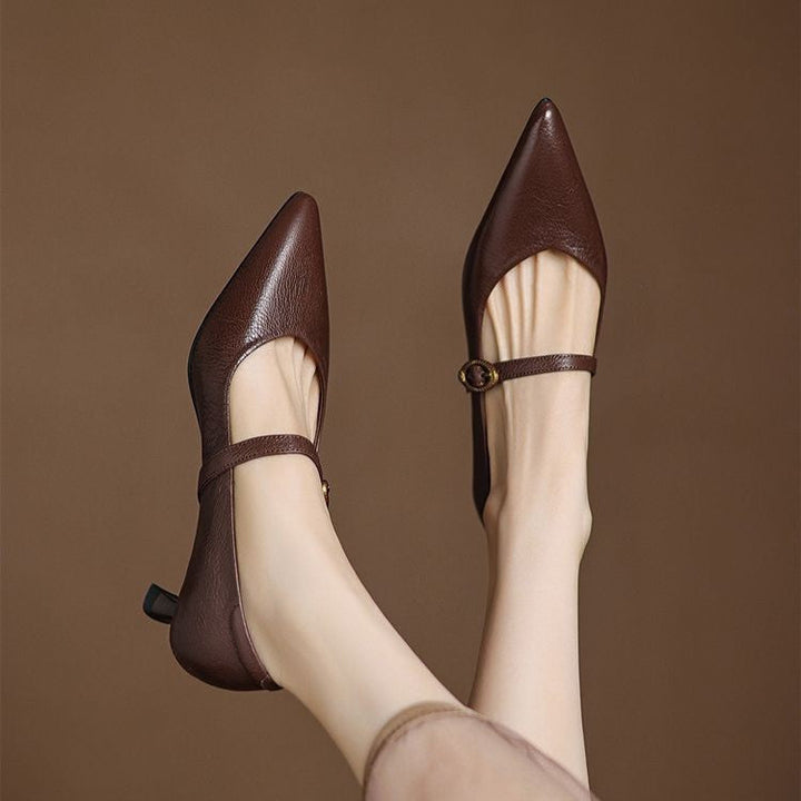 Talons Kitten en Cuir Eloria