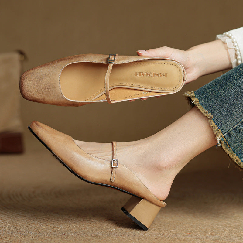 Mules en cuir Meyra