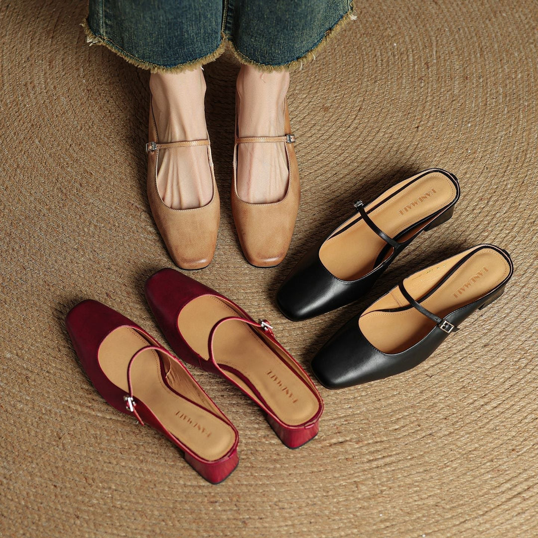 Mules en cuir Meyra