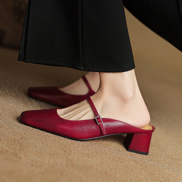 Mules en cuir Meyra